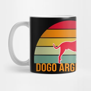 Dogo Argentino Vintage Silhouette Mug